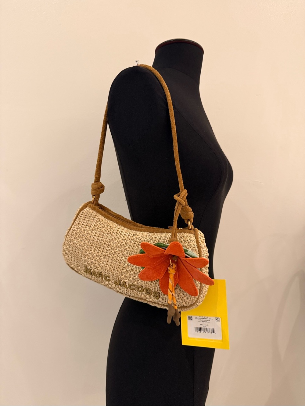 NWT Marc Jacobs THE SUMMER WOVEN CHARM SHOULDER BAG